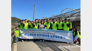 NH농협은행, ‘수확철’ 포도 농가 일손돕기…쌀 나눔 캠페인도 실시