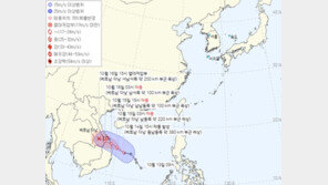 19호 태풍 선까 발생…인도차이나반도 이동 ‘국내 영향 없어’