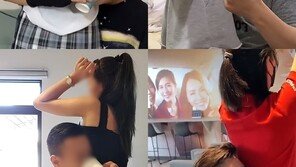 男이 女 허리 감싸 물 마시기…中서 괴이한 ‘몸매 챌린지’