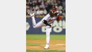 LG, 실책 남발한 키움 제압…80.6% 확률 잡았다