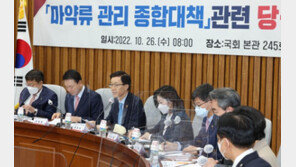 당정, ‘마약류 대책 협의회’ 구성…특별수사팀 1년간 운영