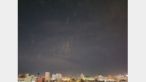 “별똥별 아니야?”…제주 밤하늘 수십개 빛기둥 정체는