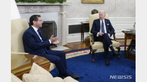 이스라엘 대통령, 바이든과 회담 “이란의 무력도전” 경고