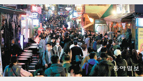 거리두기 해제후 첫 핼러윈… 인파 몰린 이태원