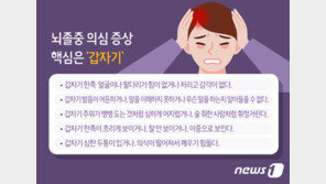 뇌졸중도 ‘비만’이 문제…“전조증상 익히고 뱃살 관리하라”