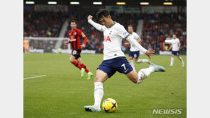 손흥민, 공격포인트 없었지만 평점 7.8…팀내 두번째