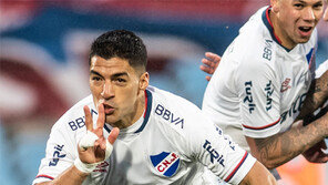 한국 노리는 수아레스, 우루과이서 이빨 드러냈다