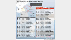 北미사일 속초 앞바다로 날아왔다…울릉도 공습경보 발령(종합)