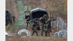 폴란드軍, 러 국경에 철조망 설치… 난민 유입 차단 목적