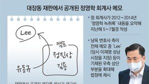 정영학 메모 “유동규, Lee에 대장동 보고”