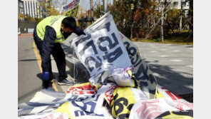 불법 현수막 철거