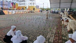 충남 무형문화재 ‘물페기농요’ 시연