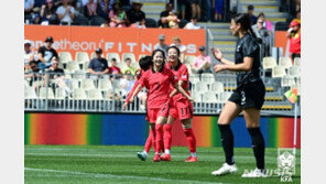 ‘이민아 결승골’ 한국 여자축구, 뉴질랜드에 1-0 승리