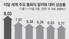 원화가치 이달 들어 8% 넘게 급등… 주요국 통화 중 최고