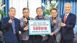 광주 대동고 동문회, 고려인 동포 돕기 500만원 성금