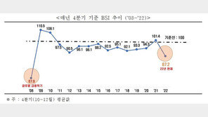 12월 기업체감경기 전망 26개월만에 최저 ‘뚝’…‘경기침체 직격탄’