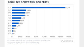 12월 연내 최다 입주물량 공급…전국 3만353가구 집들이