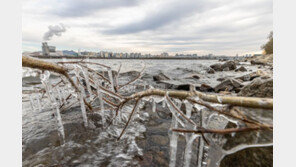 한강에 고드름… 오늘 아침 서울 영하 7도 등 ‘전국 꽁꽁’