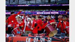 역시 응원은 ‘붉은악마’…한국-우루과이전 데시벨 1위