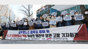 공무원노조, 이상민 장관 고발…“투표 방해·이태원 참사 책임”