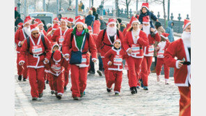 일찍 찾아온 산타 가족