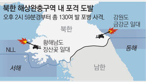 北, 또 동-서해 완충구역에 130여발 포격 