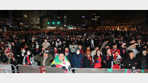 영하 3도 눈 속에서도 ‘대~한민국’…졌지만 잘 싸웠다