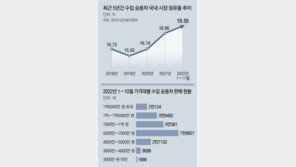 수입차 올해 점유율 20% 육박 역대 최대 ‘급가속’ 