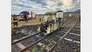 제주서 관광객 탄 레일바이크에 불…화상·연기흡입 4명 부상