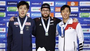 빙속 김준호, 월드컵 3차 500m 동메달…4위와 0.002초차
