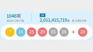 1046회 로또 1등 12명 20억1141만원씩…자동 7명·수동 4명
