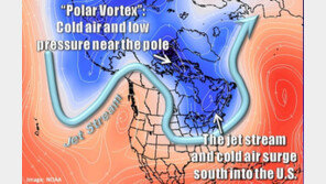 ‘폴라 보텍스’의 재습격…美, ‘체감 영하 50도’ 살인적 한파