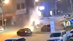 중국서 도로 달리던 SUV 폭발…“담뱃불 붙이자 터져”