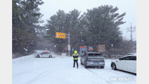 눈 그친 제주 산간도로 통제 해제…차량 운행 정상화