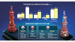 G2 반도체전쟁속, 美시장 ‘韓 13%-대만 17%’ 역전 