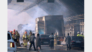 소방당국, 과천 방음터널 화재 1시간30분만에 초진