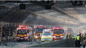 고속도로 바닥에 주저앉은 운전자들…다급한 ‘후진 탈출’로 구사일생