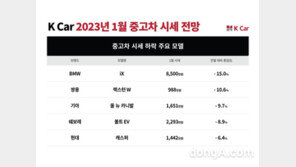 케이카, 1000만원대 가성비 중고차 시세 10%↓ 전망