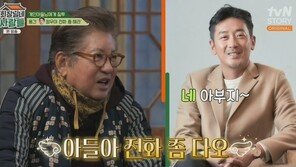 김용건 “자식 있어도 안부 전화 안 와”…子 하정우에 섭섭