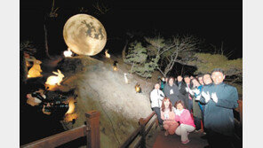 월광수변공원에 떠오른 보름달