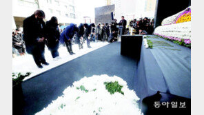 광주 아이파크 붕괴 사고 1주기 추모식 