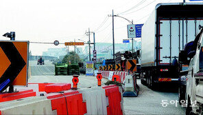 만석우회고가도로 철거 공사 