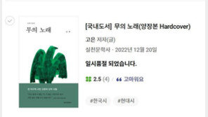 교보문고 등 주요 서점들, 5년만의 복귀 고은 시인 신간 ‘일시품절’ 전환