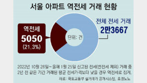 전셋값 9억→6억 하락에…세입자에 매달 75만원 주며 재계약