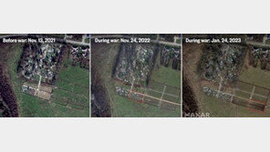 ‘러 용병업체’ 와그너 전사자 묘지 위성사진 공개…“두 달 새 7배 늘어”