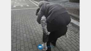 할머니 내쫓더니 할머니 업은 사진을…부산 경찰, 미담 올렸다가 ‘뭇매’