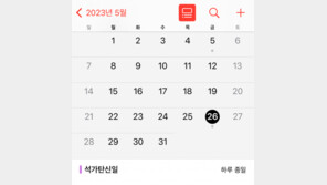 올해 ‘부처님오신날’ 토요일인데…아이폰에서만 금요일로 오기