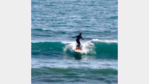엄정화, 발리서 서핑 중 파도에 풀썩 “패대기…엄청 아파”