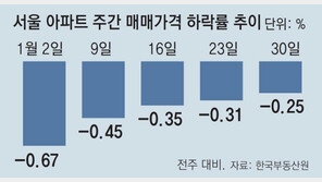 서울 아파트값 5주째 낙폭 줄어… ‘노도강’도 급락세 진정 