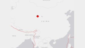 中 칭하이성서 규모 5.5 지진 발생